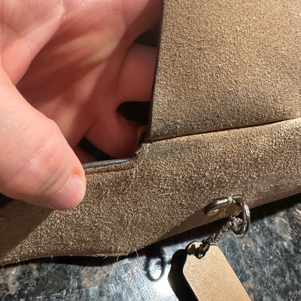 Coach Suede Shoulder Bag in Tan - Picture 10 of 10